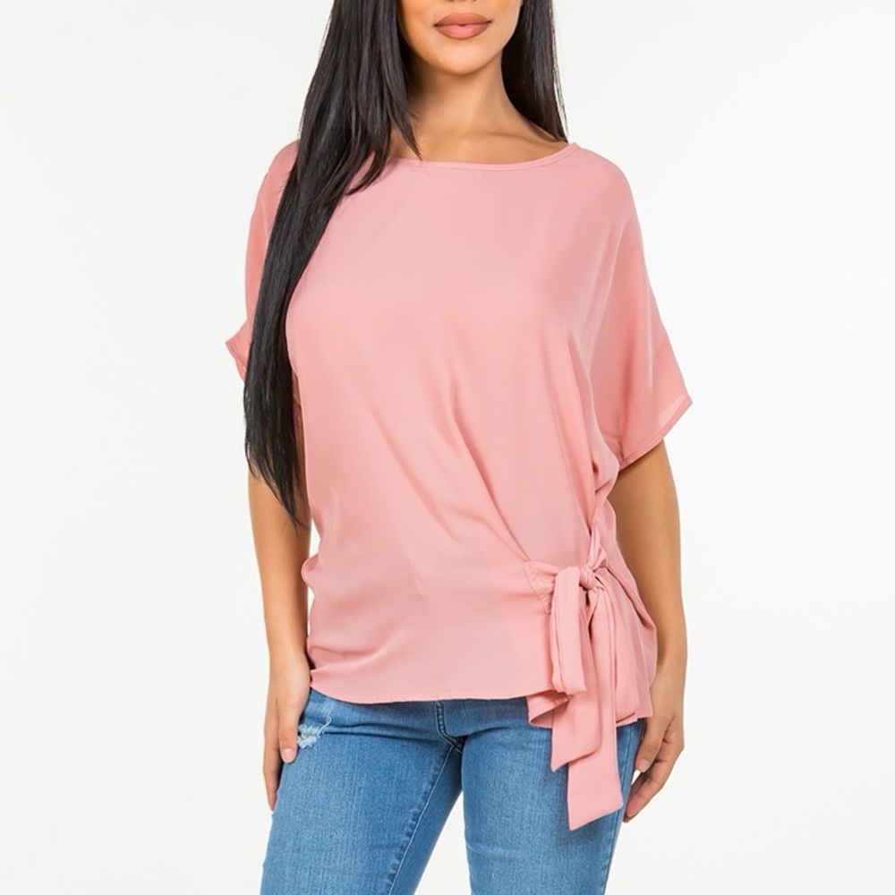 Elegant Salmon Women's Top